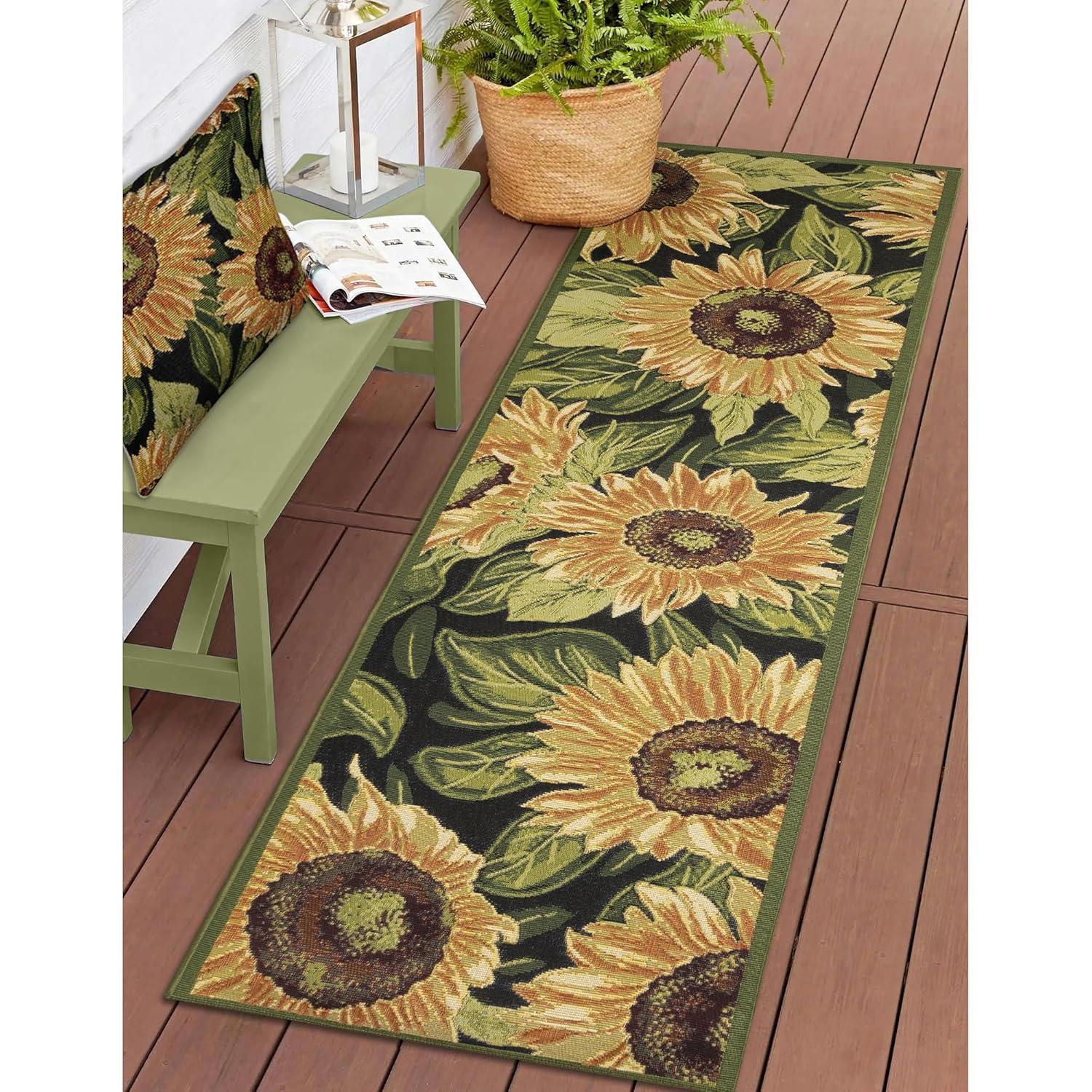Liora Manne Floral Indoor/Outdoor Throw Pillow