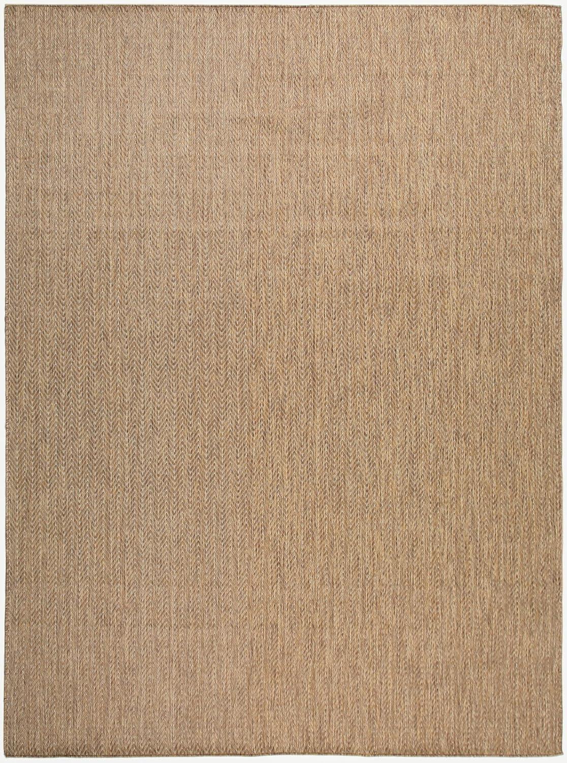 Nourison Horizon Indoor/Outdoor 8' x 10' Natural Modern Chevron Flatweave Rug