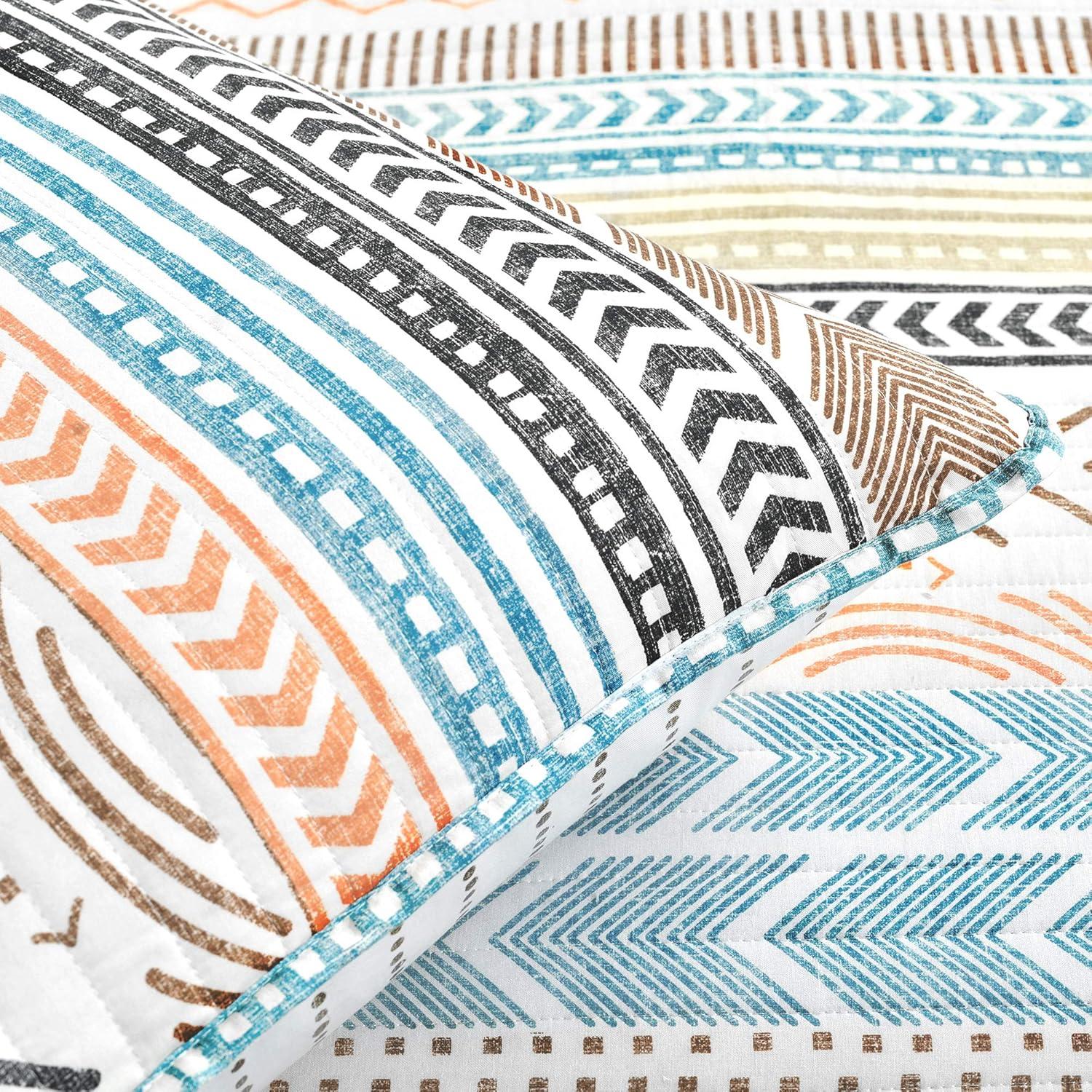 Hygge Geo Reversible Contemporary 3-Piece Quilt Set