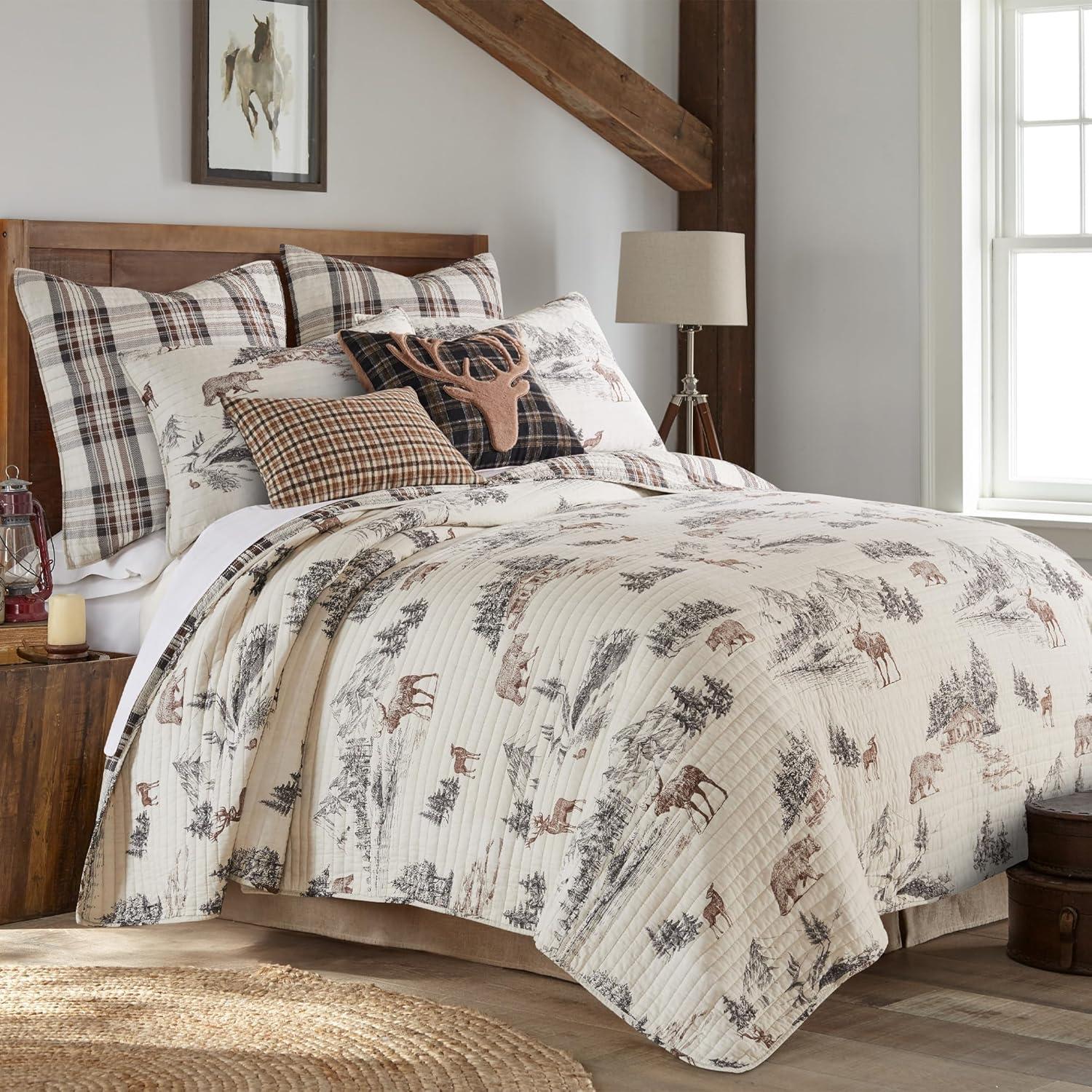 Lodge Toile Full/Queen Quilt Set - Levtex Home