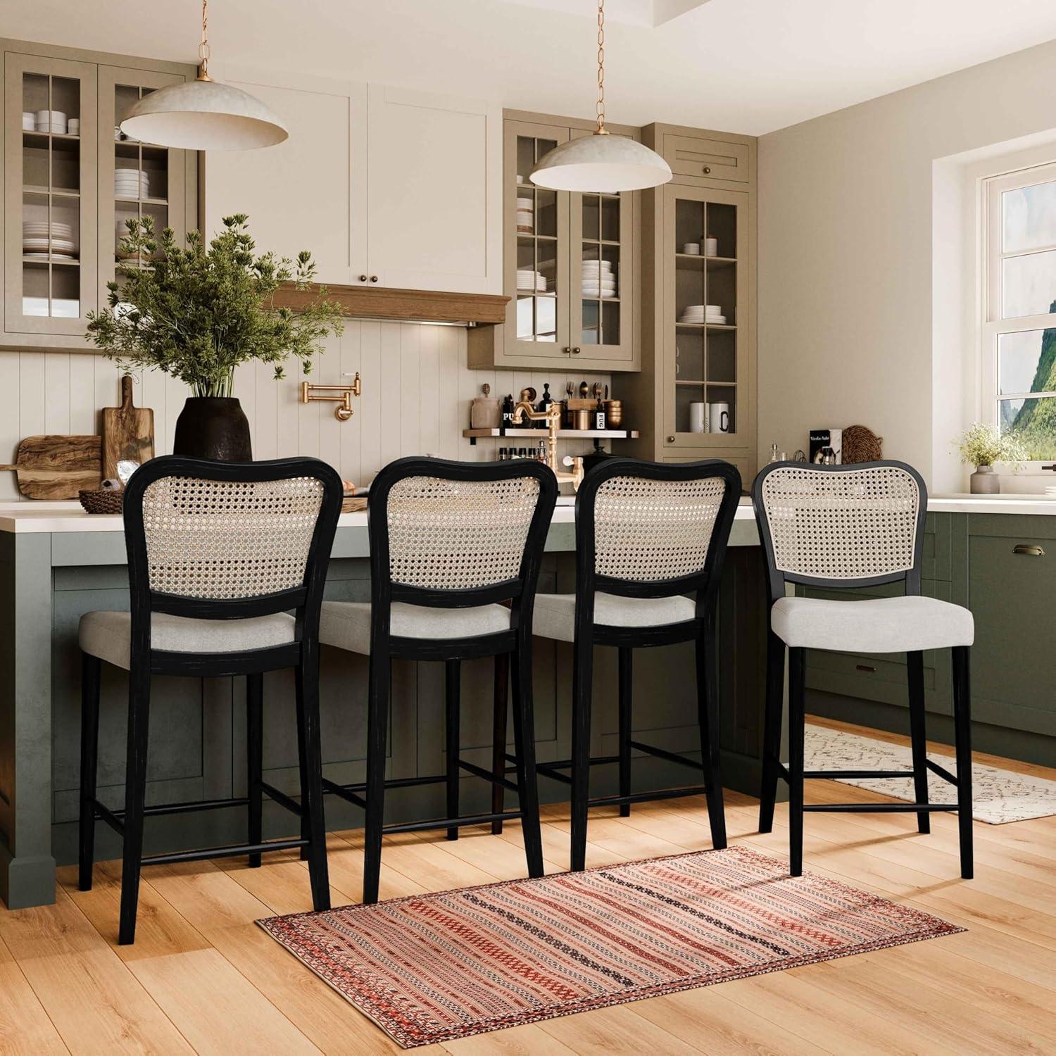 Maven Lane Maven Lane Vera Counter Stool with Fabric Upholstery