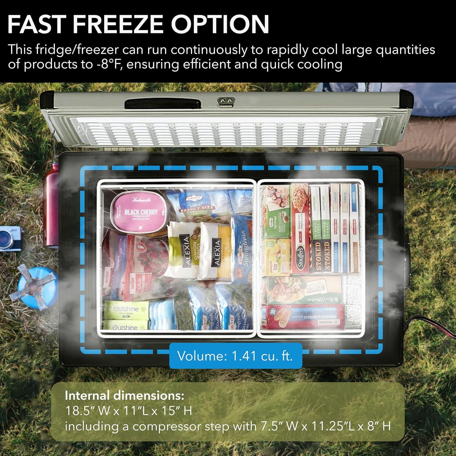 Freezer with Adjustable Temperature Controls