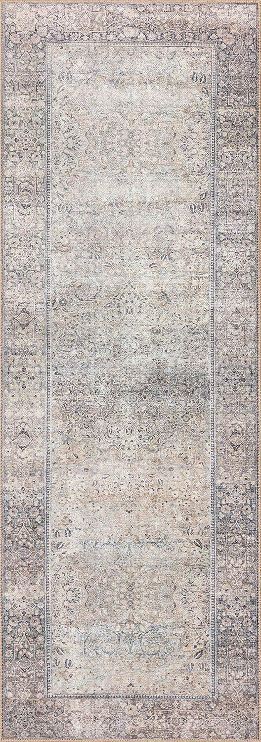 Loloi II Wynter WYN-03 Silver / Charcoal Oriental Area Rug 2'-6" x 9'-6"