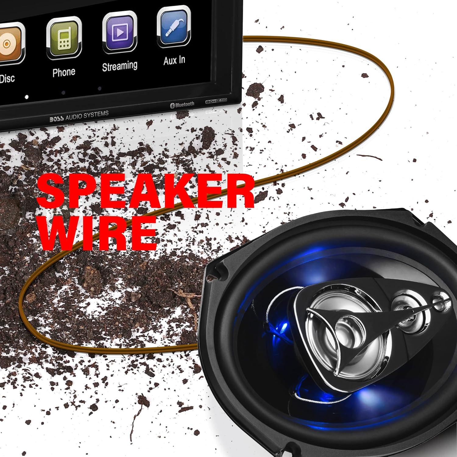 BOSS Audio Systems BP8K 8 Gauge Car Amplifier Installation Wiring Kit - A Car Amp Wire Kit Helps You Make Connections and Brings Power to Your Radio, Subwoofers and Speakers