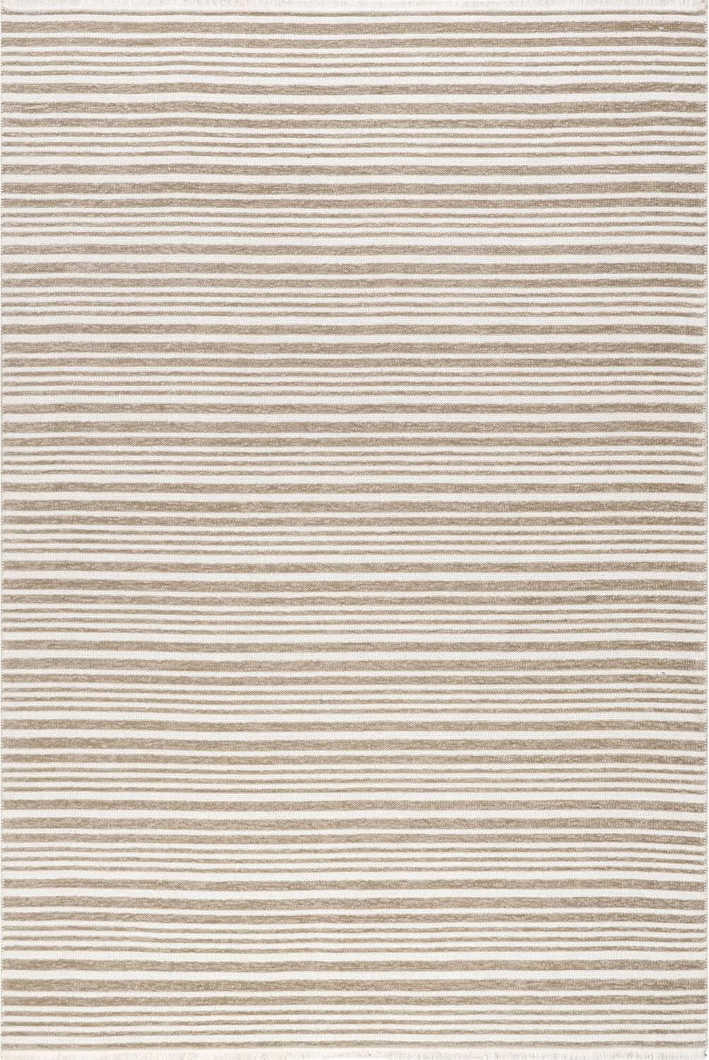 Nuloom Millicent Striped Reversible Machine Washable Indoor Area Rug