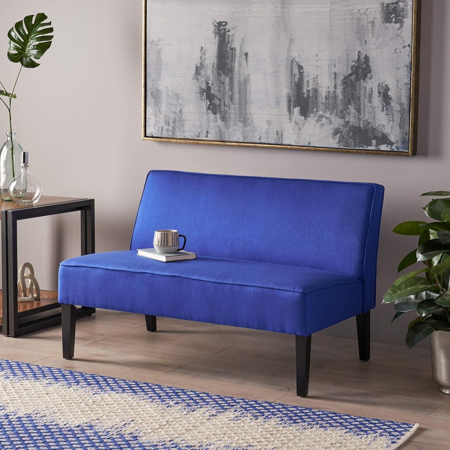 Christopher Knight Home Dejon Loveseat Royal Blue : Upholstered Polyester, Spot Clean, 2-Seater Couch