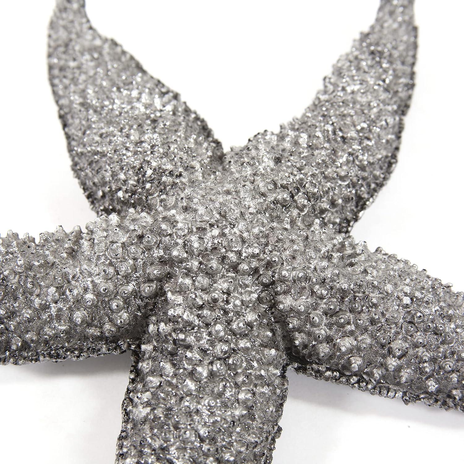 Medium Pewter Resin Starfish Wall Mounted Figurine