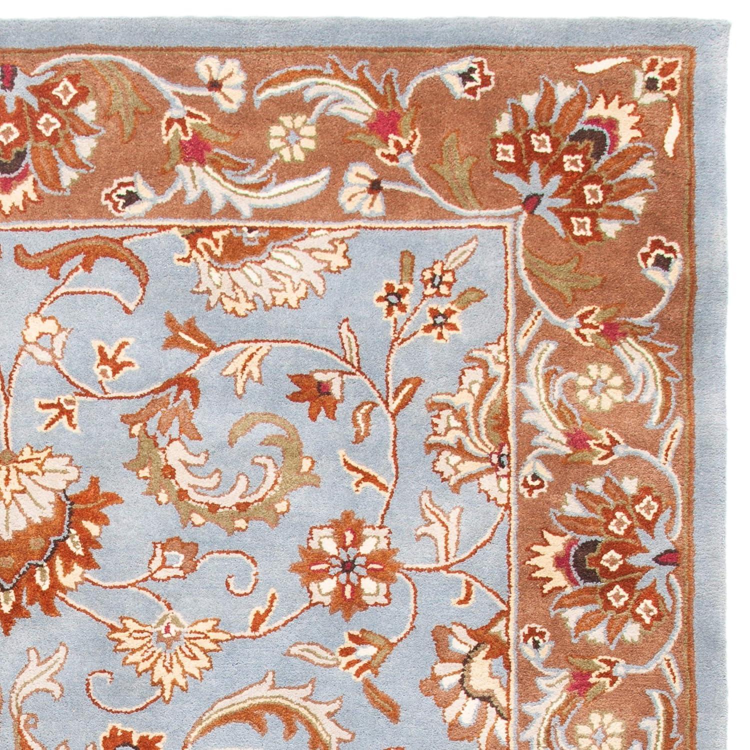 Heritage HG822 Handmade Accent Rug - 2'3"x4' - Blue/Beige - Safavieh