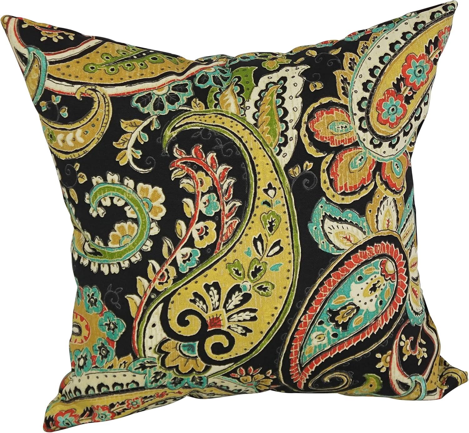 Blazing Needles Indoor/Outdoor Reversible Throw Pillow