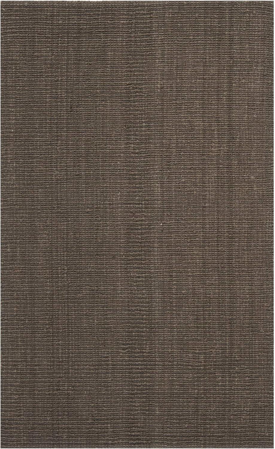 Hand-Knotted Coastal Charm Jute 5' x 8' Area Rug, Brown