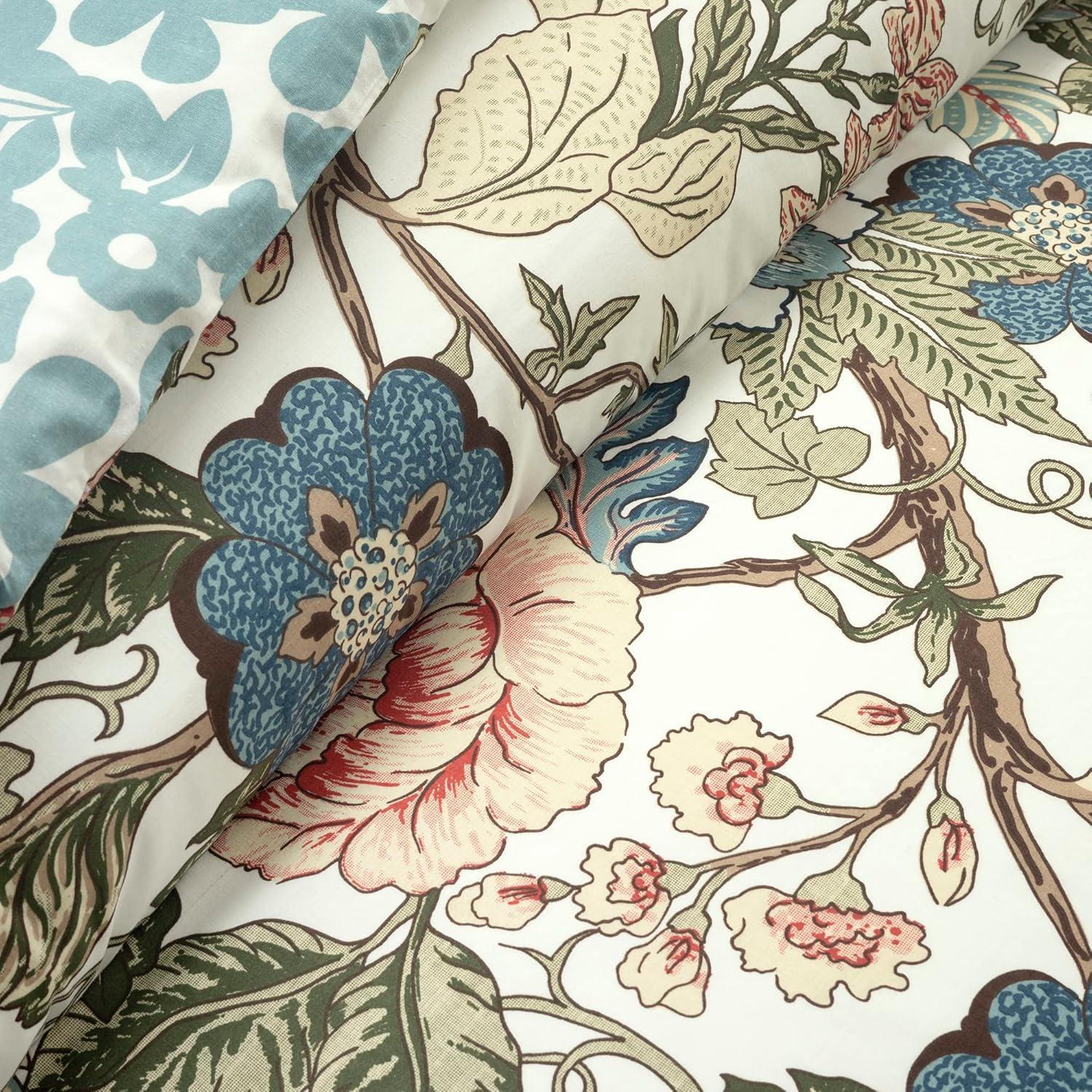 Lush Decor Green/Blue Standard Cotton Reversible 3 Piece Duvet Cover Set