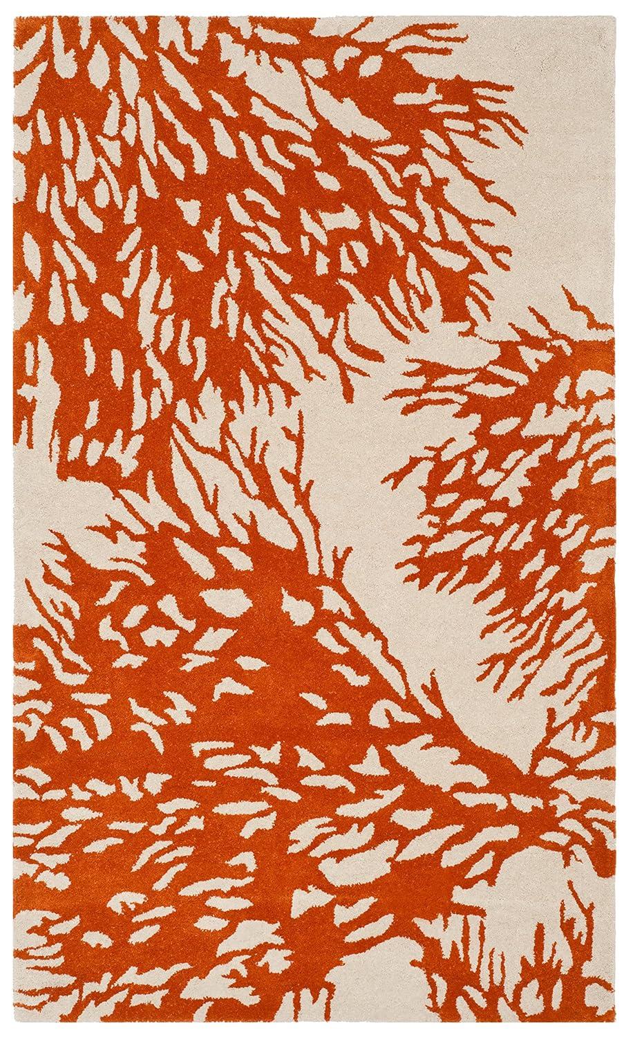 Bella BEL115 Hand Tufted Area Rug - Beige/Terracotta - 3'x5' - Safavieh.