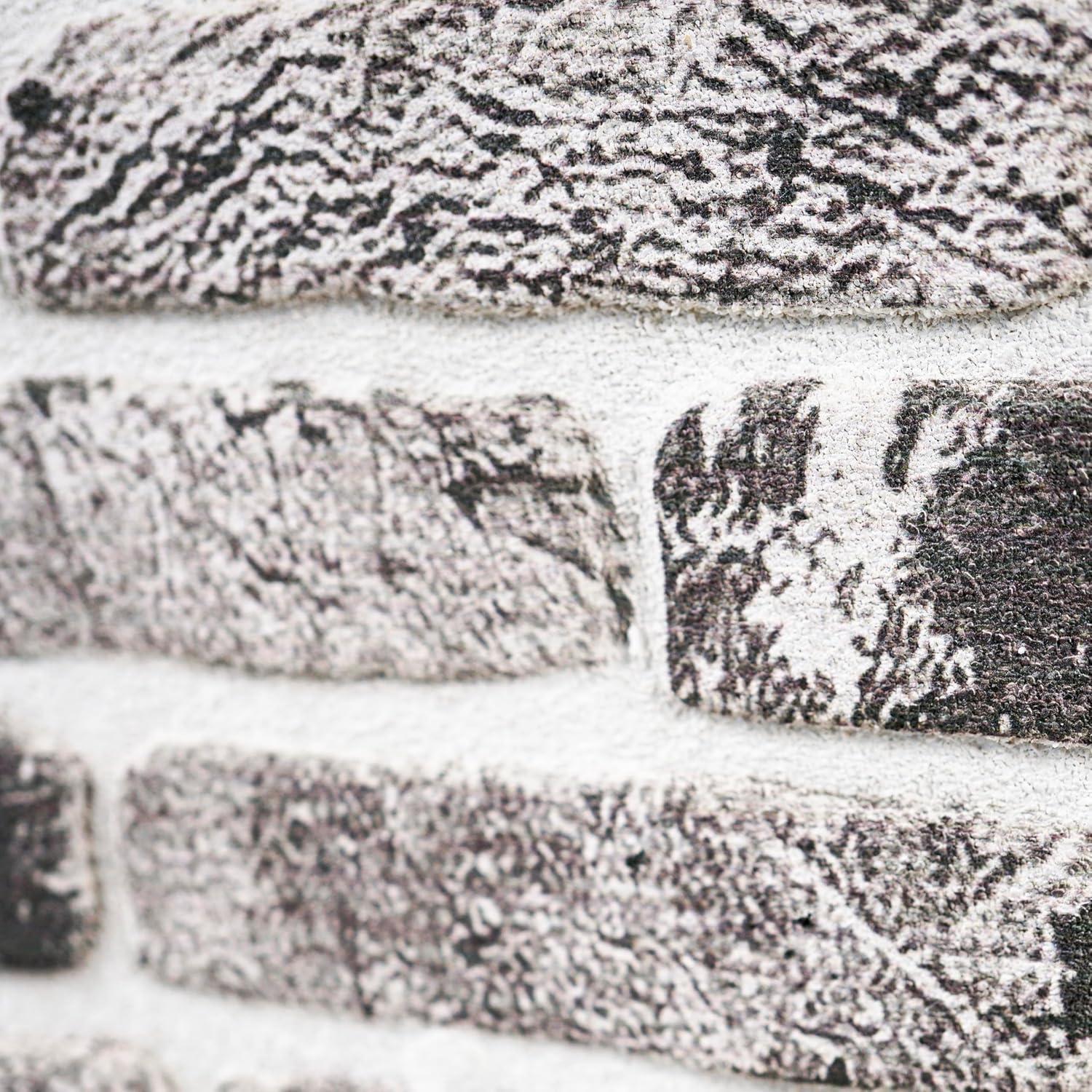 UPP Ultimate Premium Products 3D Brick Effect Wall Panels - Lightweight Styrofoam - Set of 9 Large Panels (20"x40") Covers 48 sq ft - Apply with Wall Adhesive - DIY Home Wall Cladding