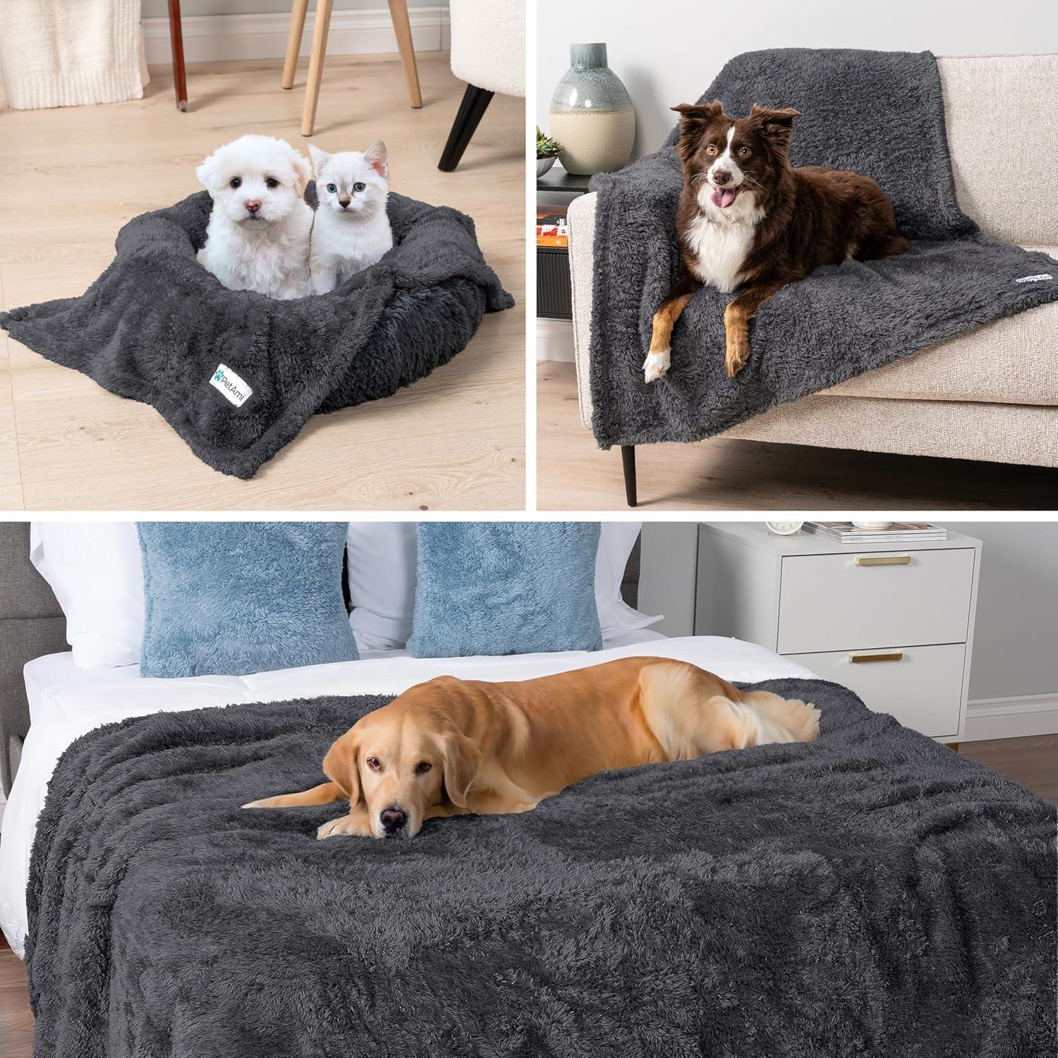PetAmi Sherpa Fleece Pet Blanket