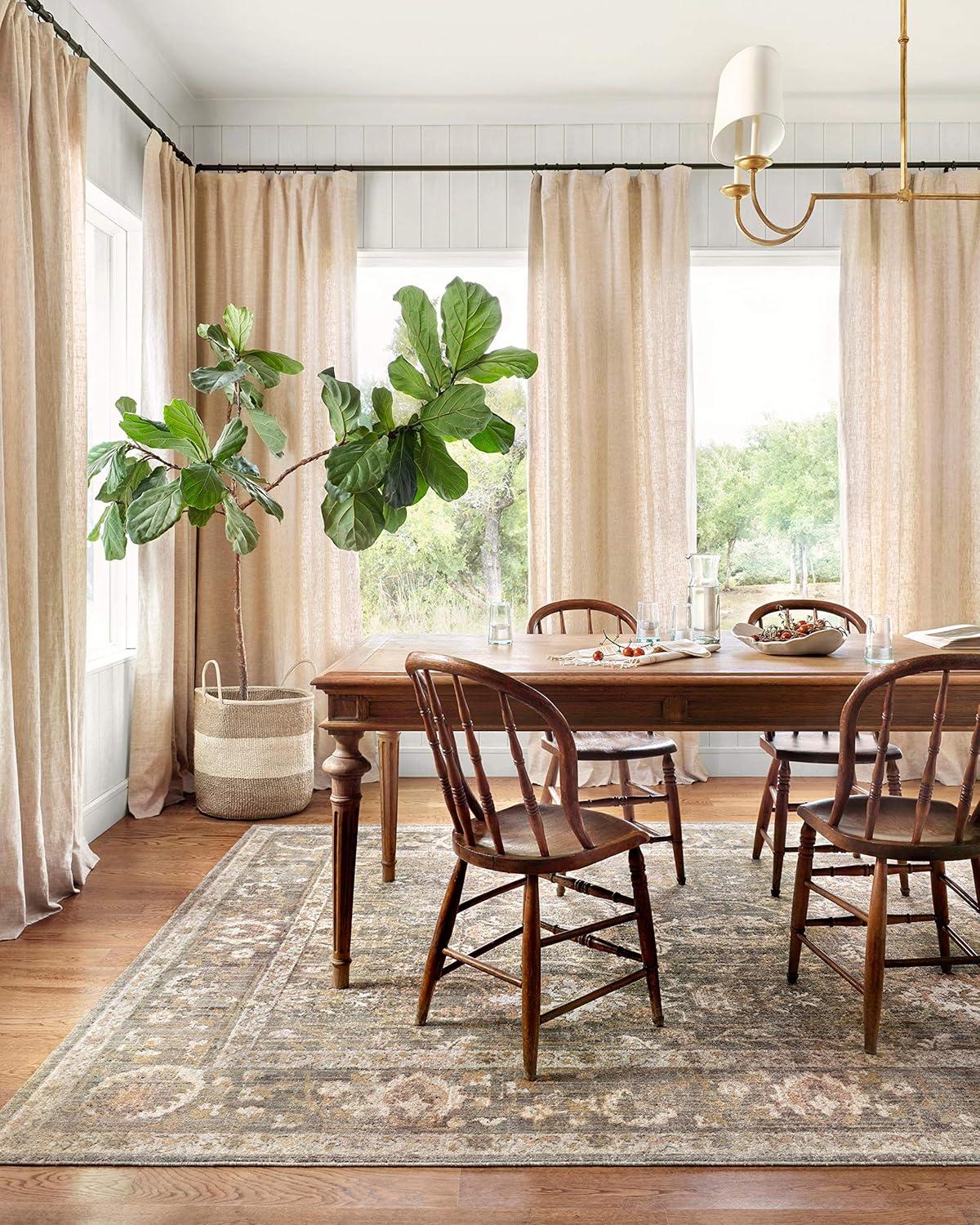 Rosemarie Rug by Chris Loves Julia x Loloi - Sage and Blush / 7'10" x 10'