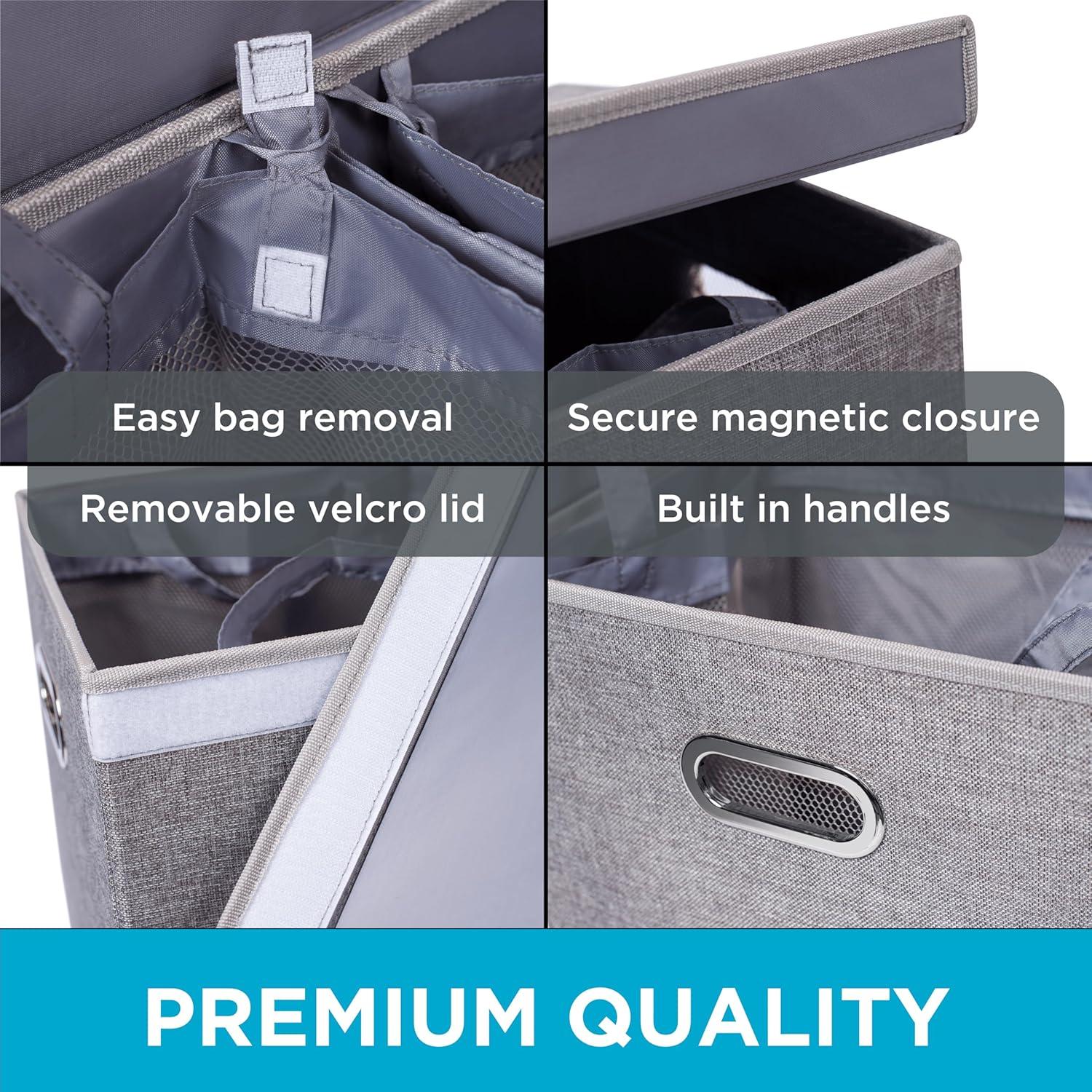 BirdRock Home Fabric Laundry Sorter with Handles