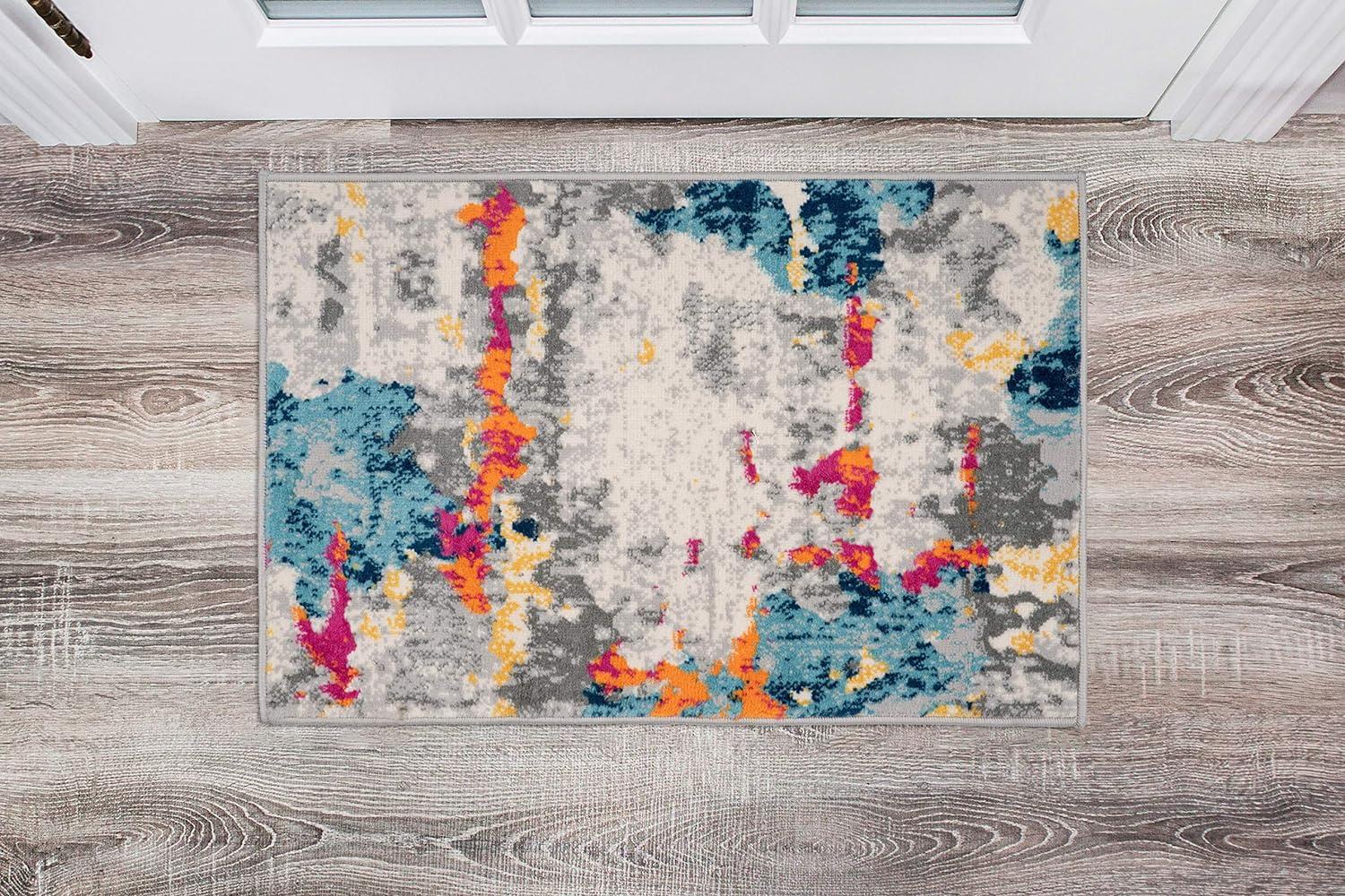 World Rug Gallery Distressed Abstract Pattern Area Rug