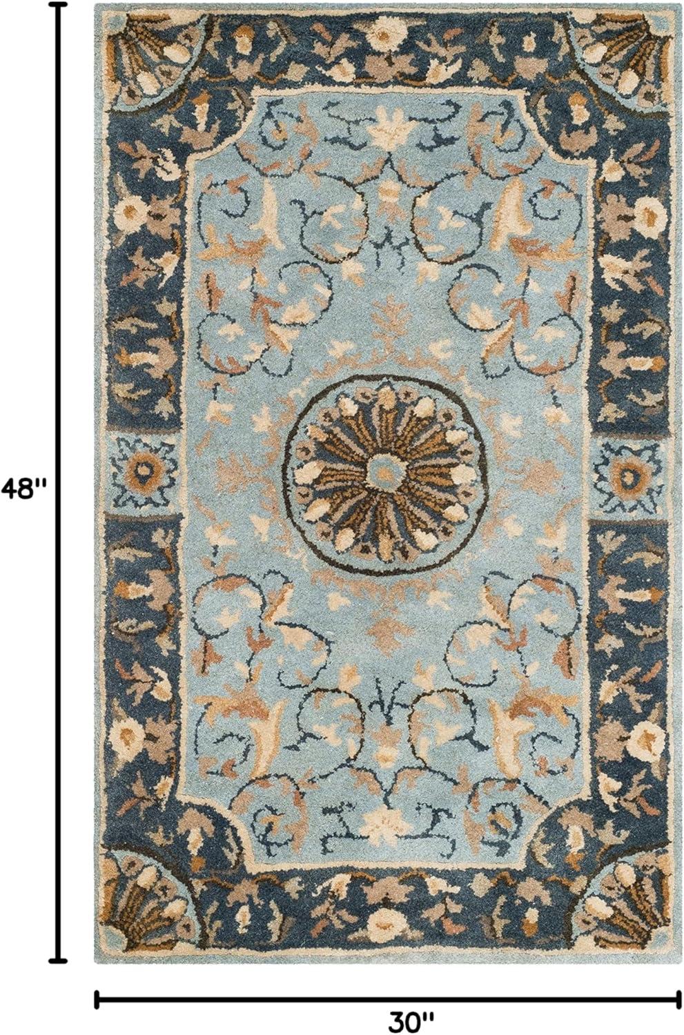 Empire EM459 Hand Tufted Indoor Accent Rug - Blue - 2'6"x4' - Safavieh
