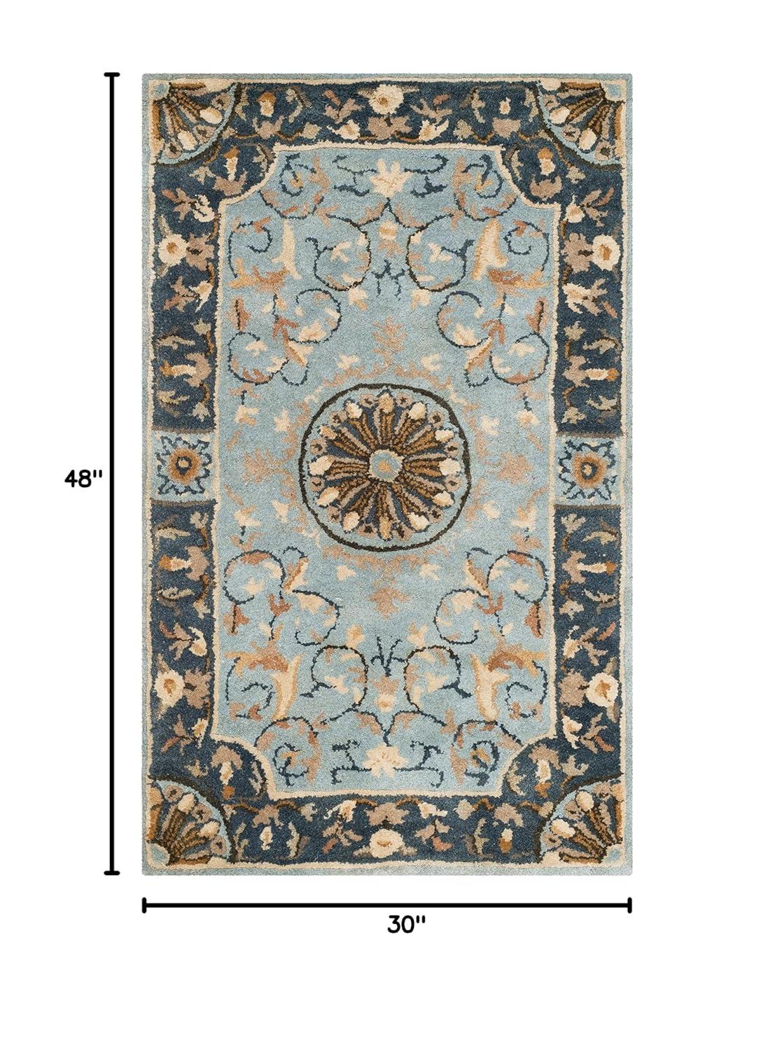 Empire EM459 Hand Tufted Indoor Accent Rug - Blue - 2'6"x4' - Safavieh