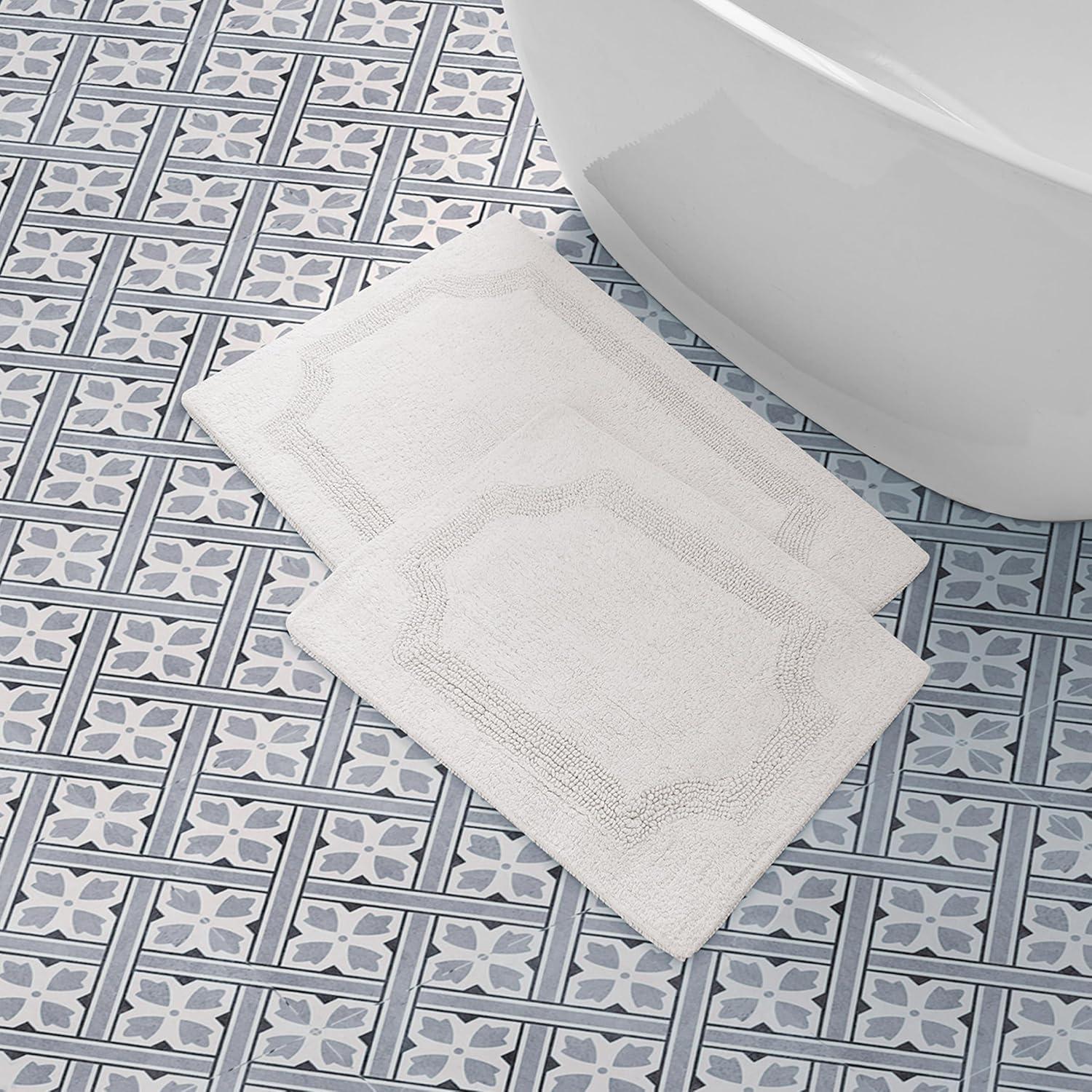 Laura Ashley Reversible Cotton Bath Rug