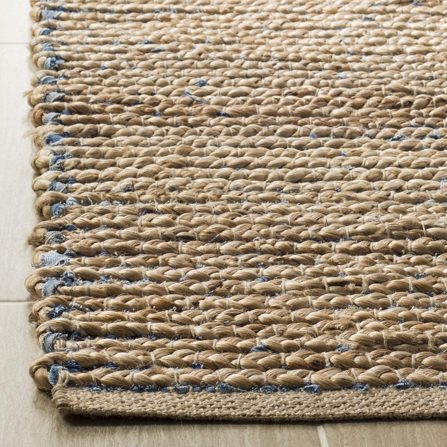 Chupp Hand Woven Jute, Denim Solid Color Rug