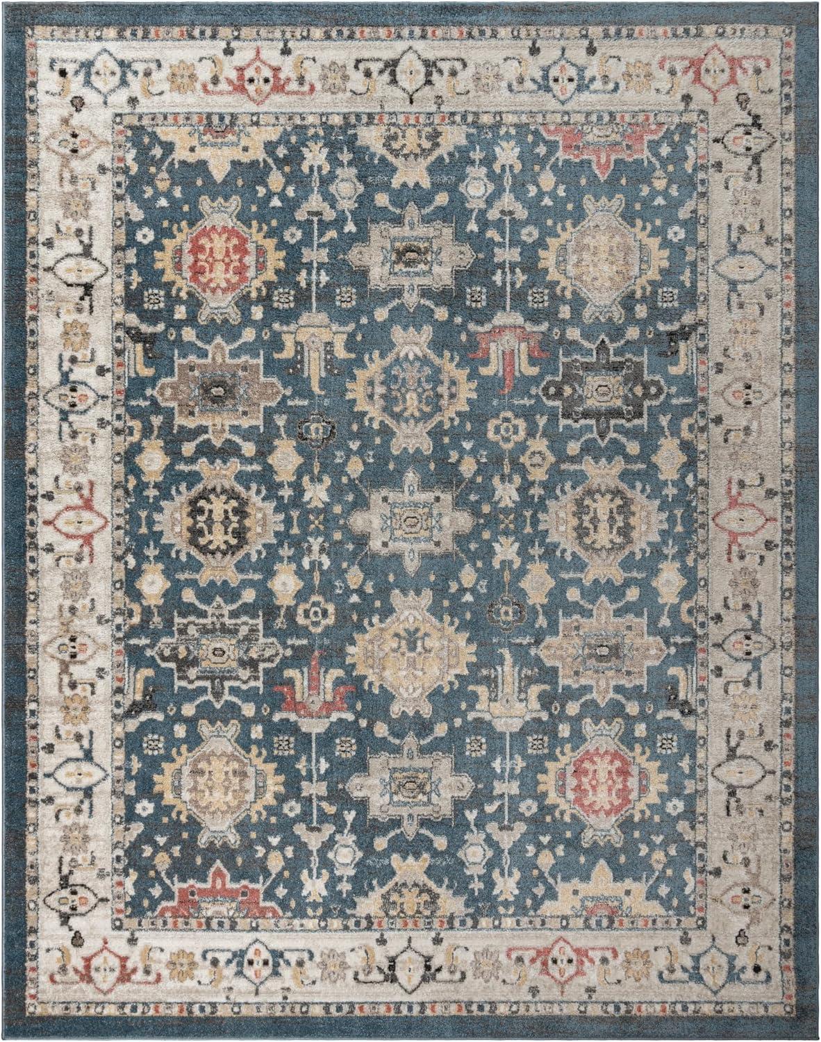 Gertmenian Heirloom Hadley Traditional Oriental Blue Indoor Area Rug, 8x10