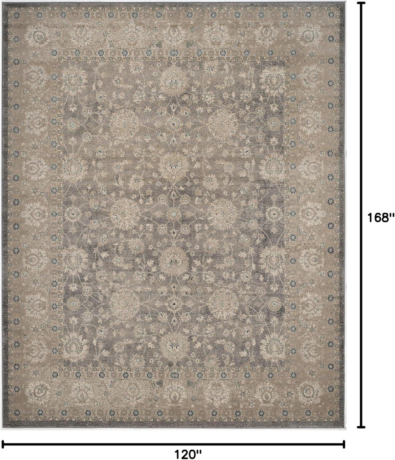 Sofia SOF330 Power Loomed Indoor Area Rug - Light Grey/Beige - 10'x14' - Safavieh.