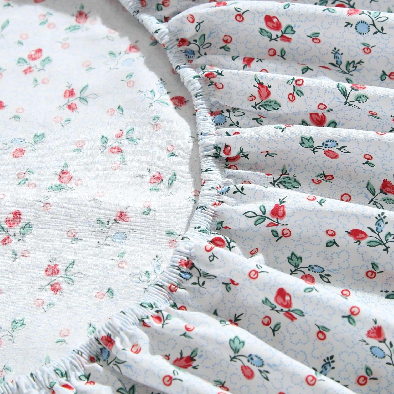 Laura Ashley Printed Cotton Percale Sheet Set