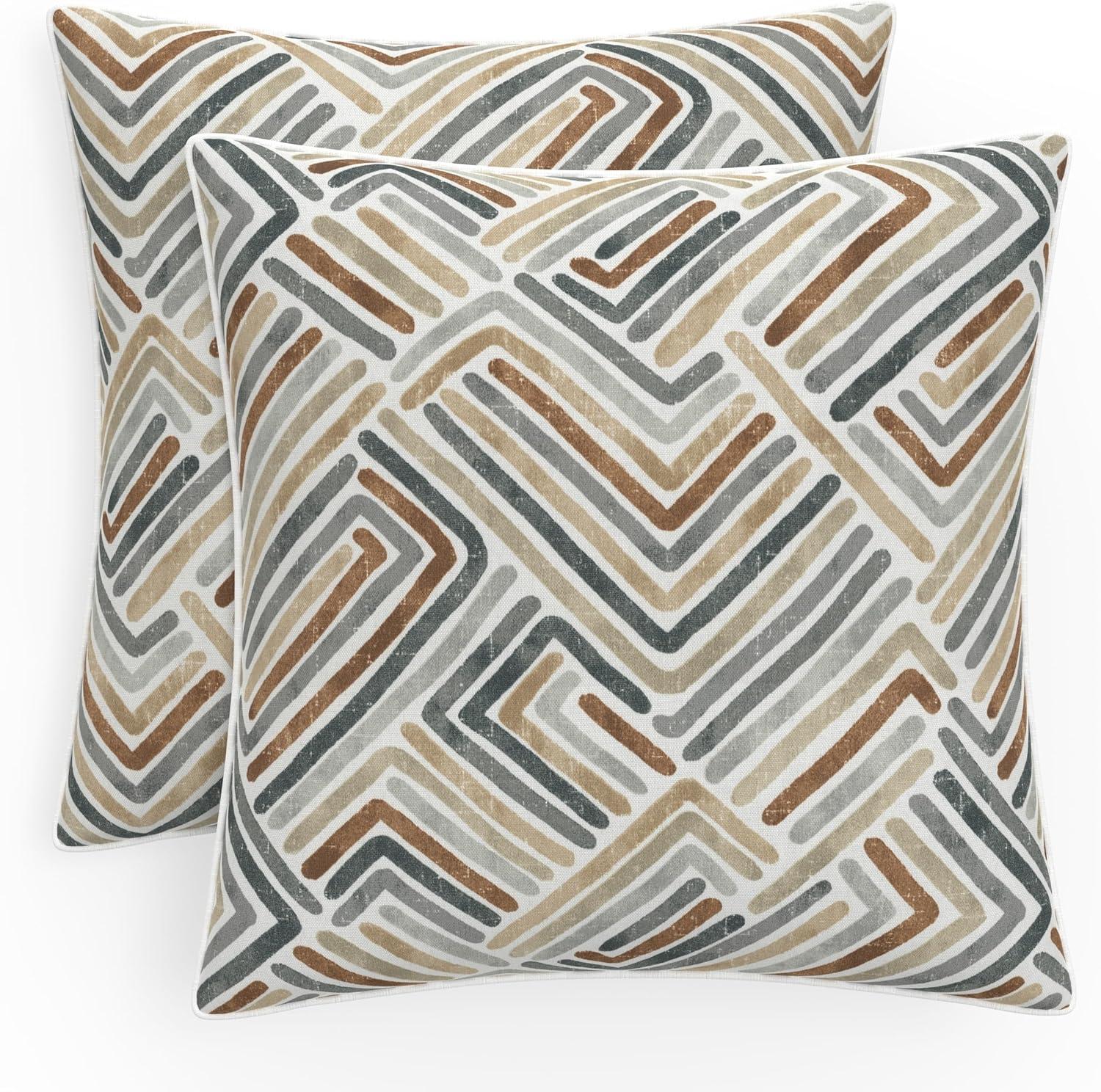 Pillow Perfect Geometric Indoor/Outdoor Accent Throw Pillow | Wayfair