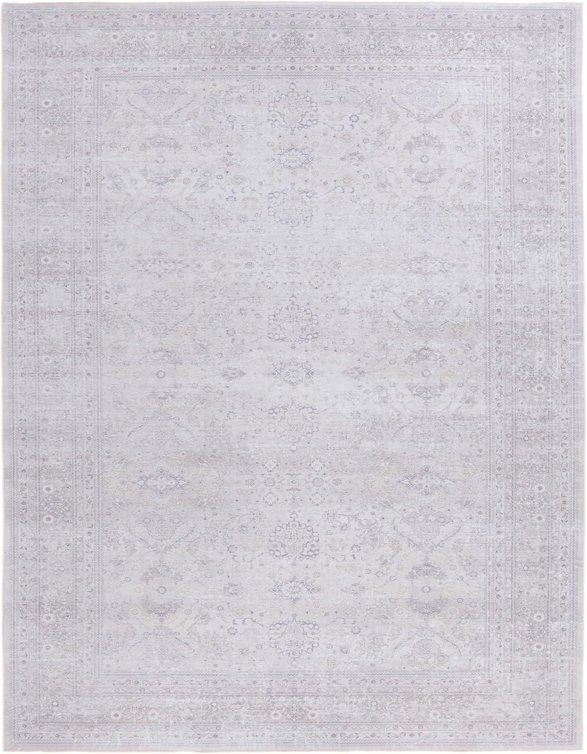 Tucson Vintage Persian TSN199 Power Loomed Machine Washable Skid-Resistant Indoor Area Rug - Beige/Beige - 9'x12' - Safavieh