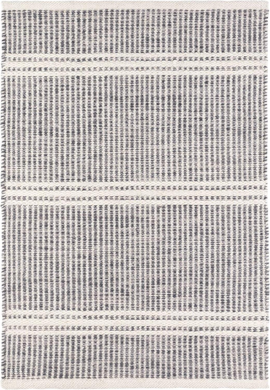 Malta Grey Handwoven Wool Rug