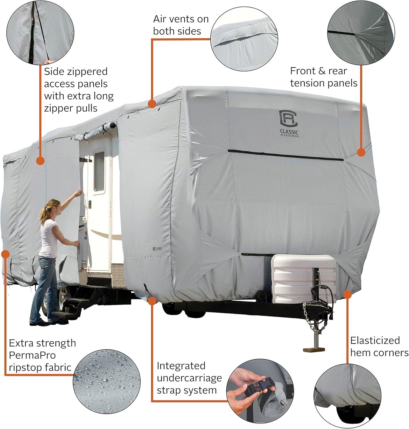 Classic Accessories Overdrive Tie Mildew Resistant RV Cover By Classic Accessories