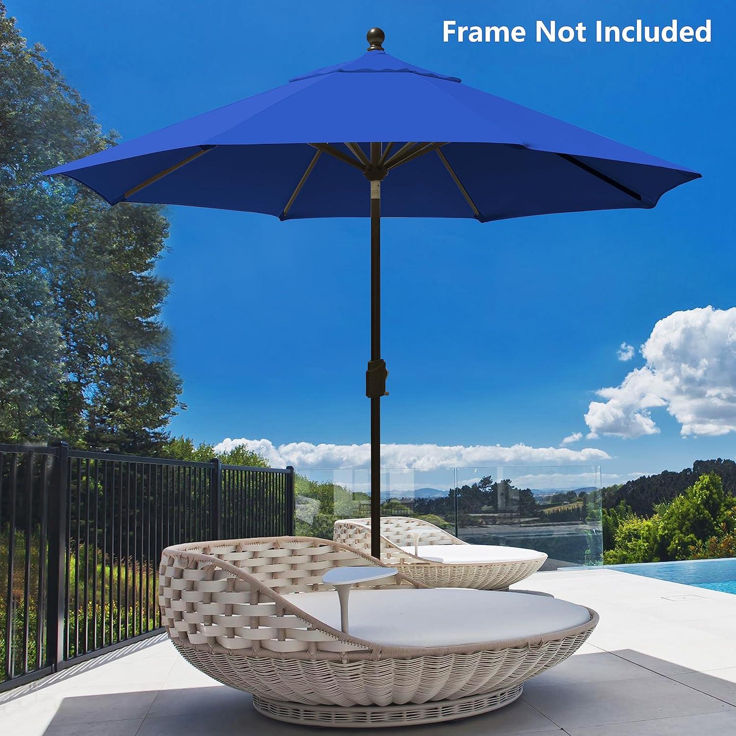 Arlmont & Co. Caeleb Fabric Replacement Cover 8 Ribs Market Patio Umbrella Cover