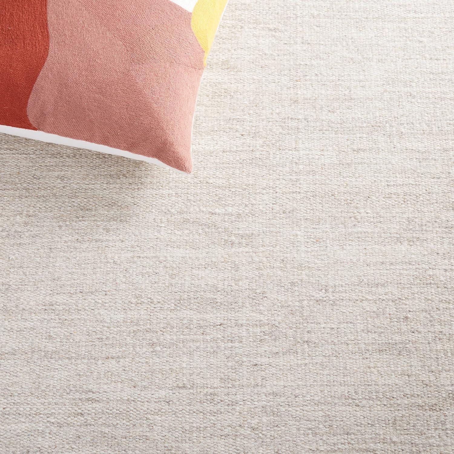 Dhurries DHU801 Hand Loomed Area Rug - Beige - 4'x6' - Safavieh.