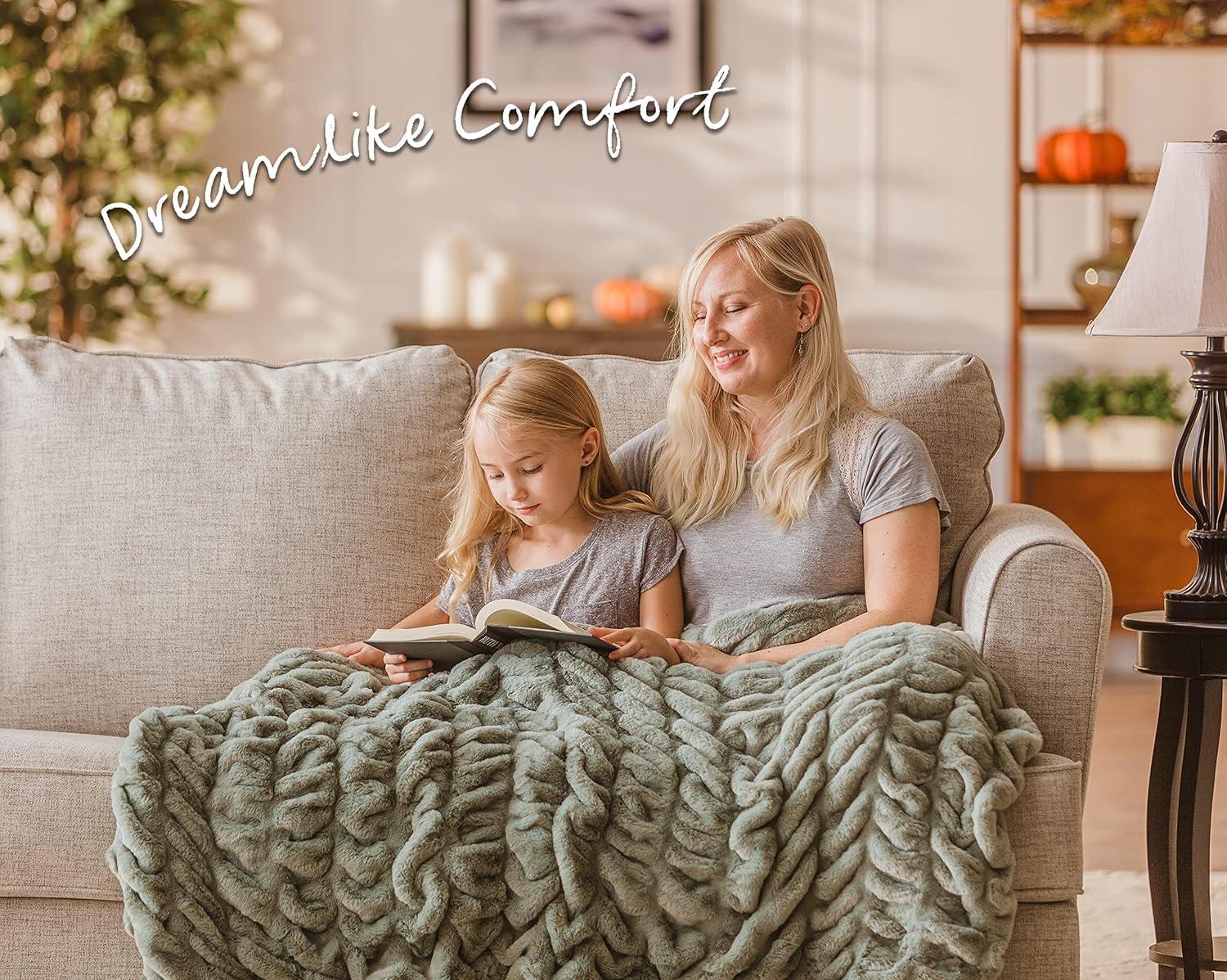Chanasya Faux Fur Throw