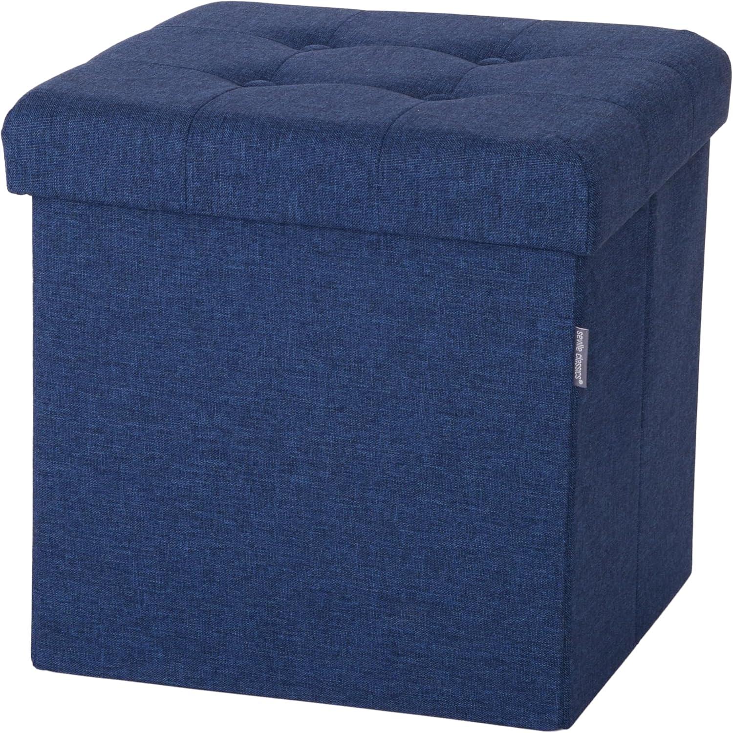 15.7'' W Upholstered Storage Ottoman