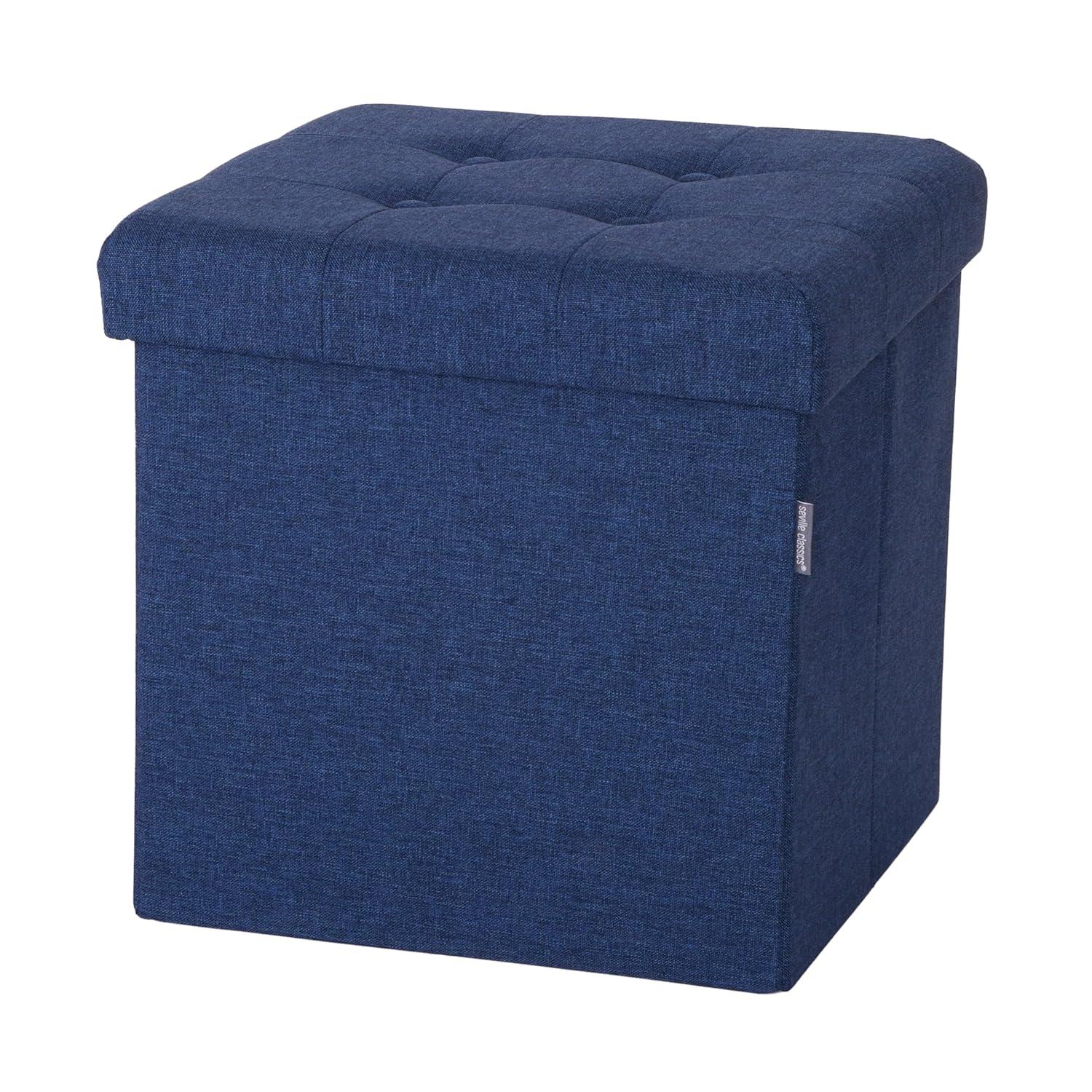 15.7'' W Upholstered Storage Ottoman