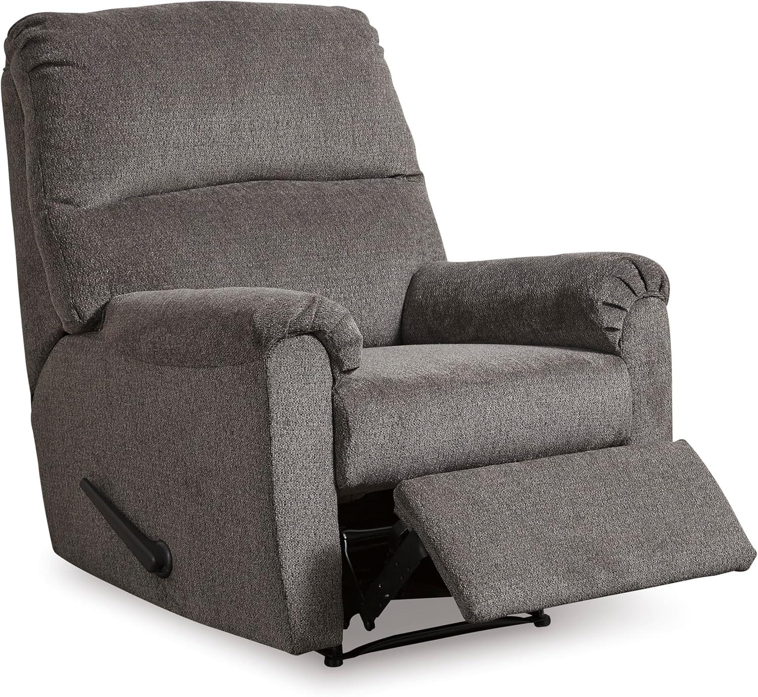 Signature Design by Ashley Nerviano Zero Wall Recliner in Gray