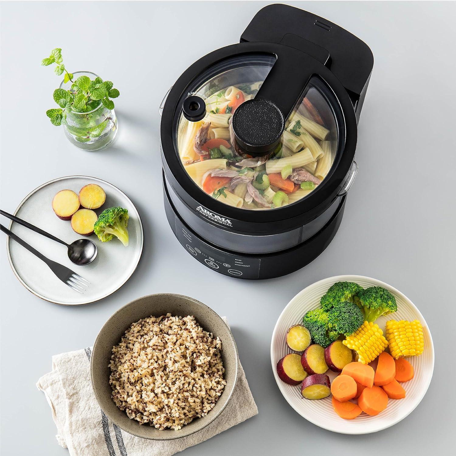 Aroma AROMA Professional SmartCarb Multicooker, 4-Cup (Uncooked) / 8-Cup (Cooked), Low-Carb Rice & Grains Cooker, 3-Liter