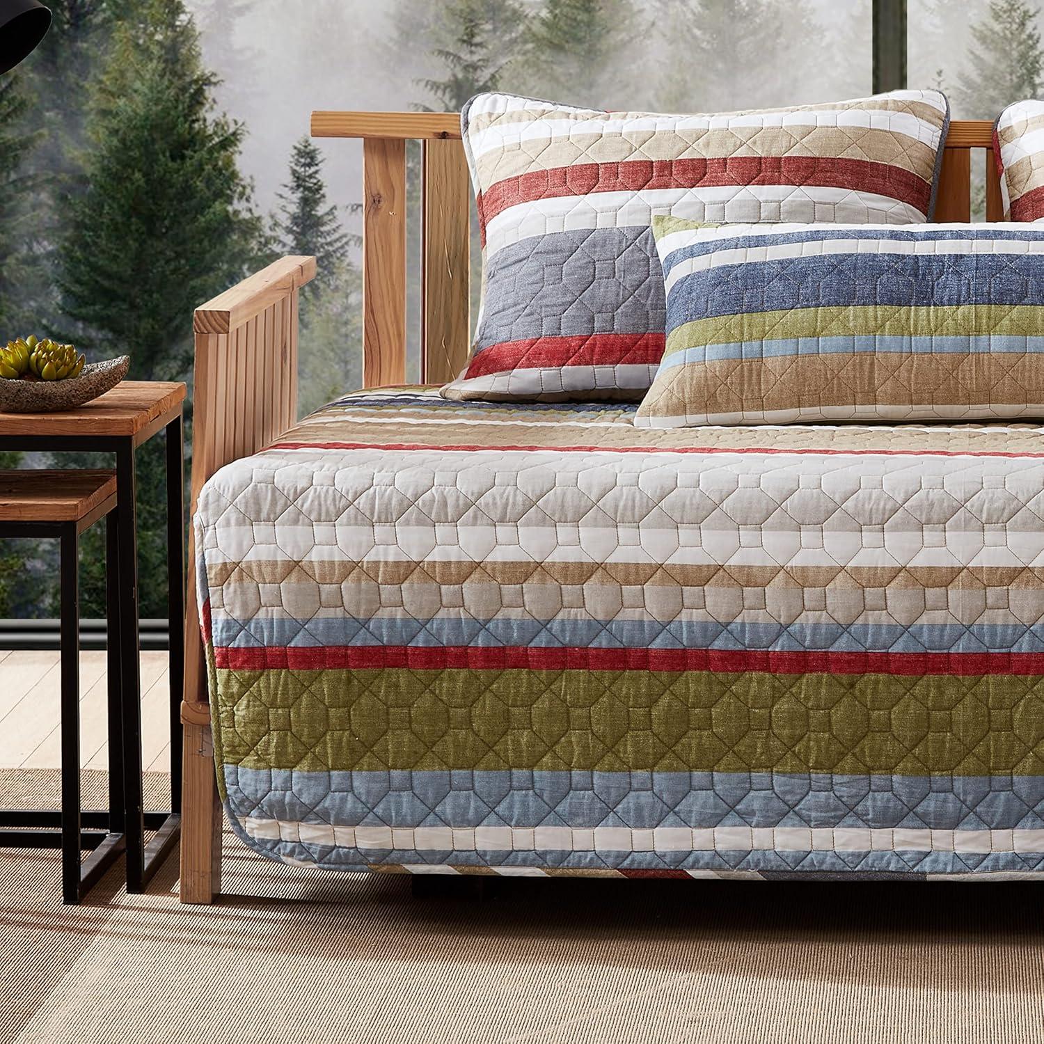 Eddie Bauer Salmon Ladder Cotton 4 Piece Daybed Cover Set