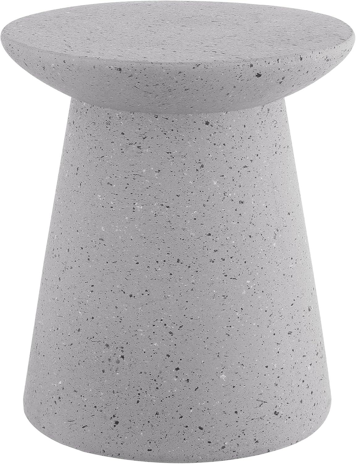 Hollie 18" Minimalist Modern Drum Accent Table Pedestal - JONATHAN Y