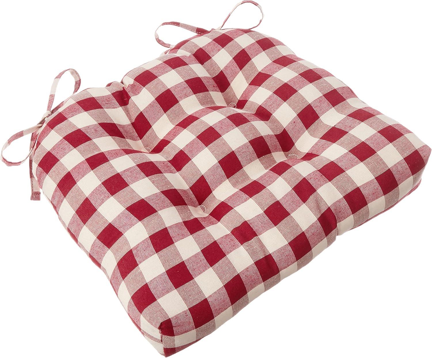 Collections Etc S/2 Buffalo Check Cushions