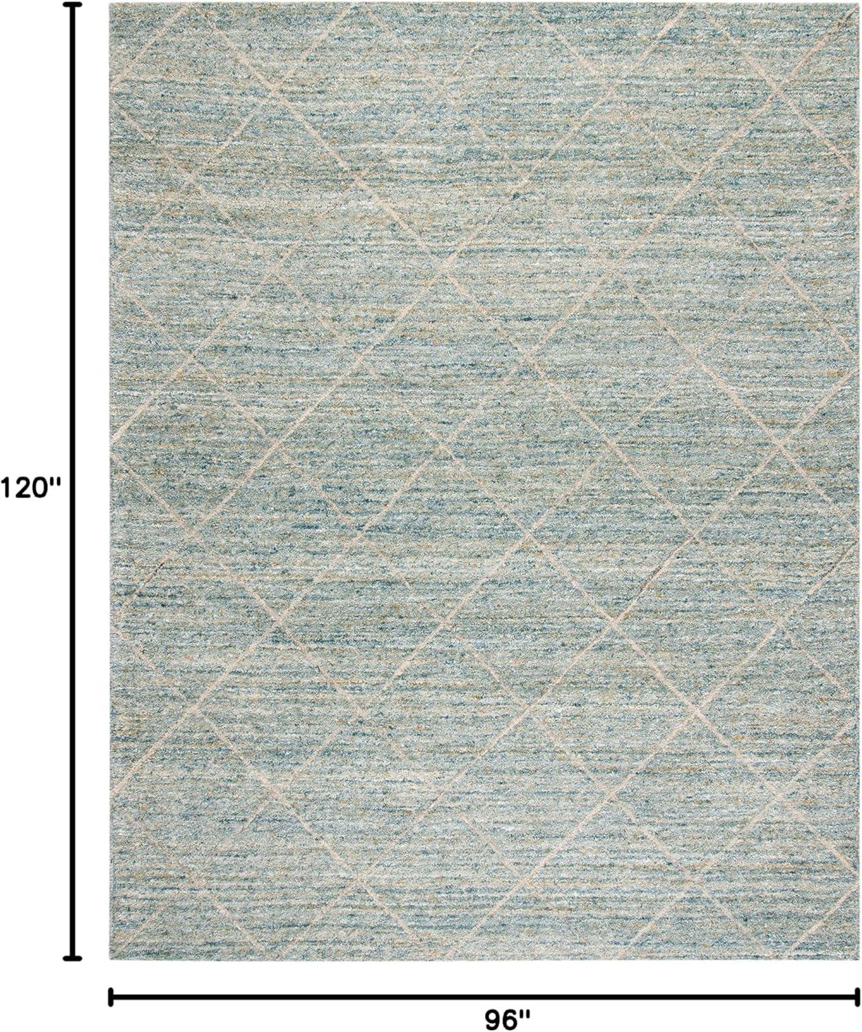 Himalaya HIM423 Handmade Area Rug - 8'x10' - Blue - Safavieh
