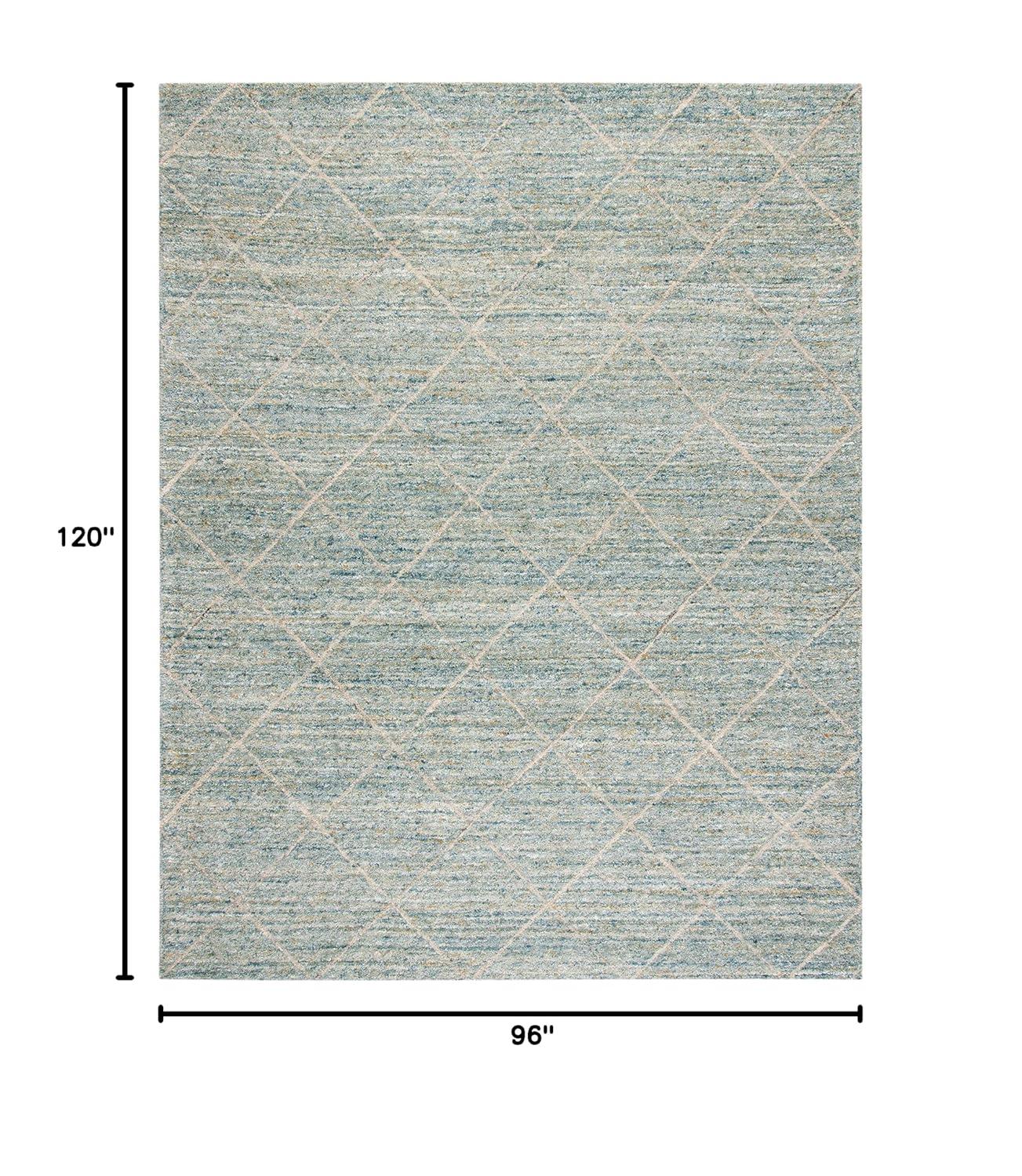 Himalaya HIM423 Handmade Area Rug - 8'x10' - Blue - Safavieh