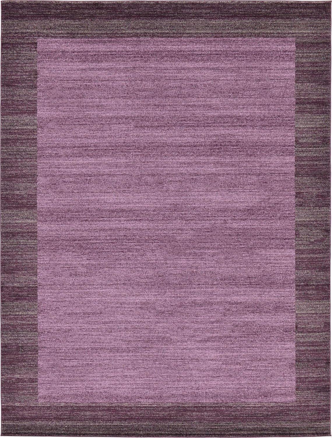 Rugs.com Angelica Collection Rug – 9' x 12' Violet Medium Rug Perfect For Living Rooms, Large Dining Rooms, Open Floorplans