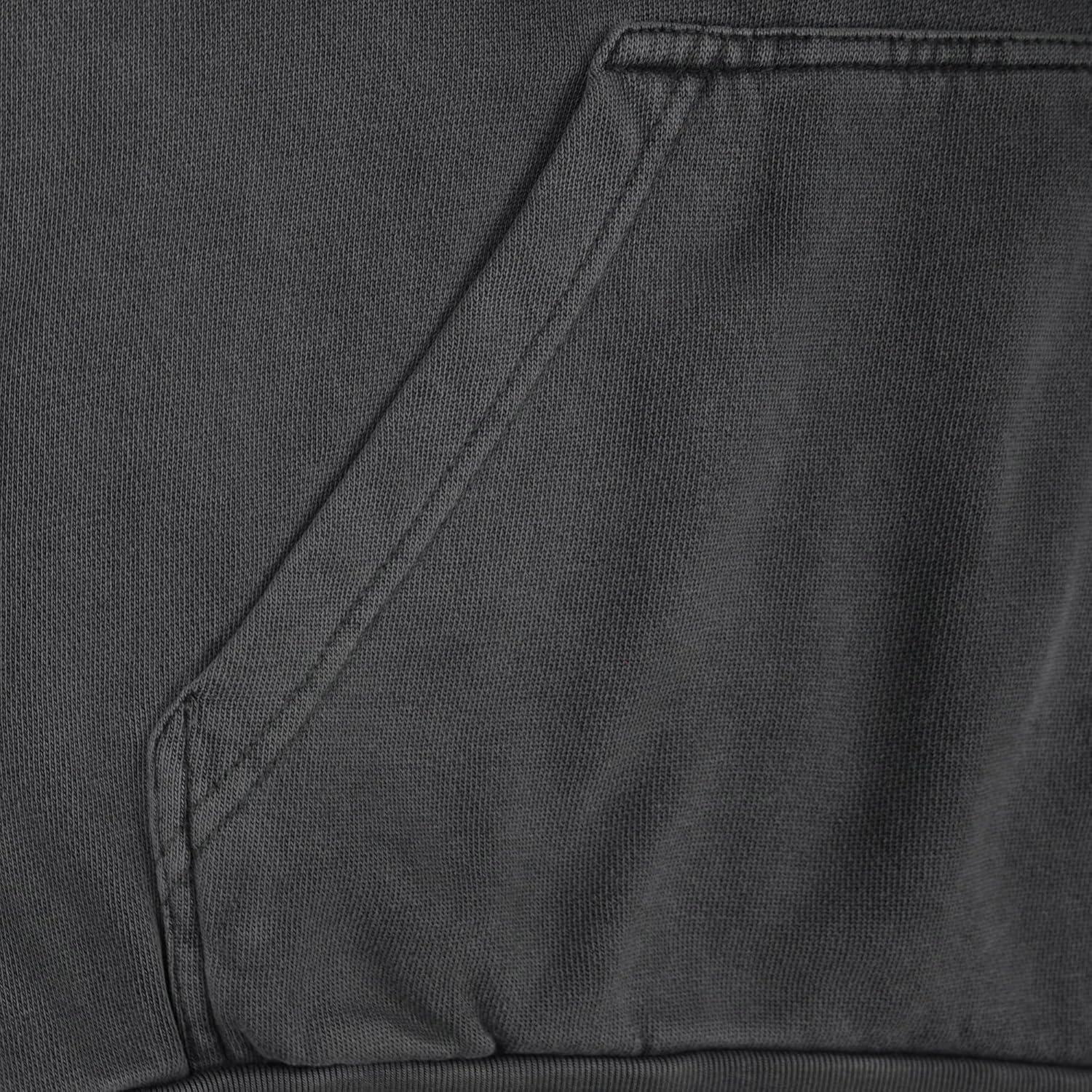 Expert Brand USA-Made Men's Oversized Heavyweight Cotton Pullover Hoodie Charcoal XL