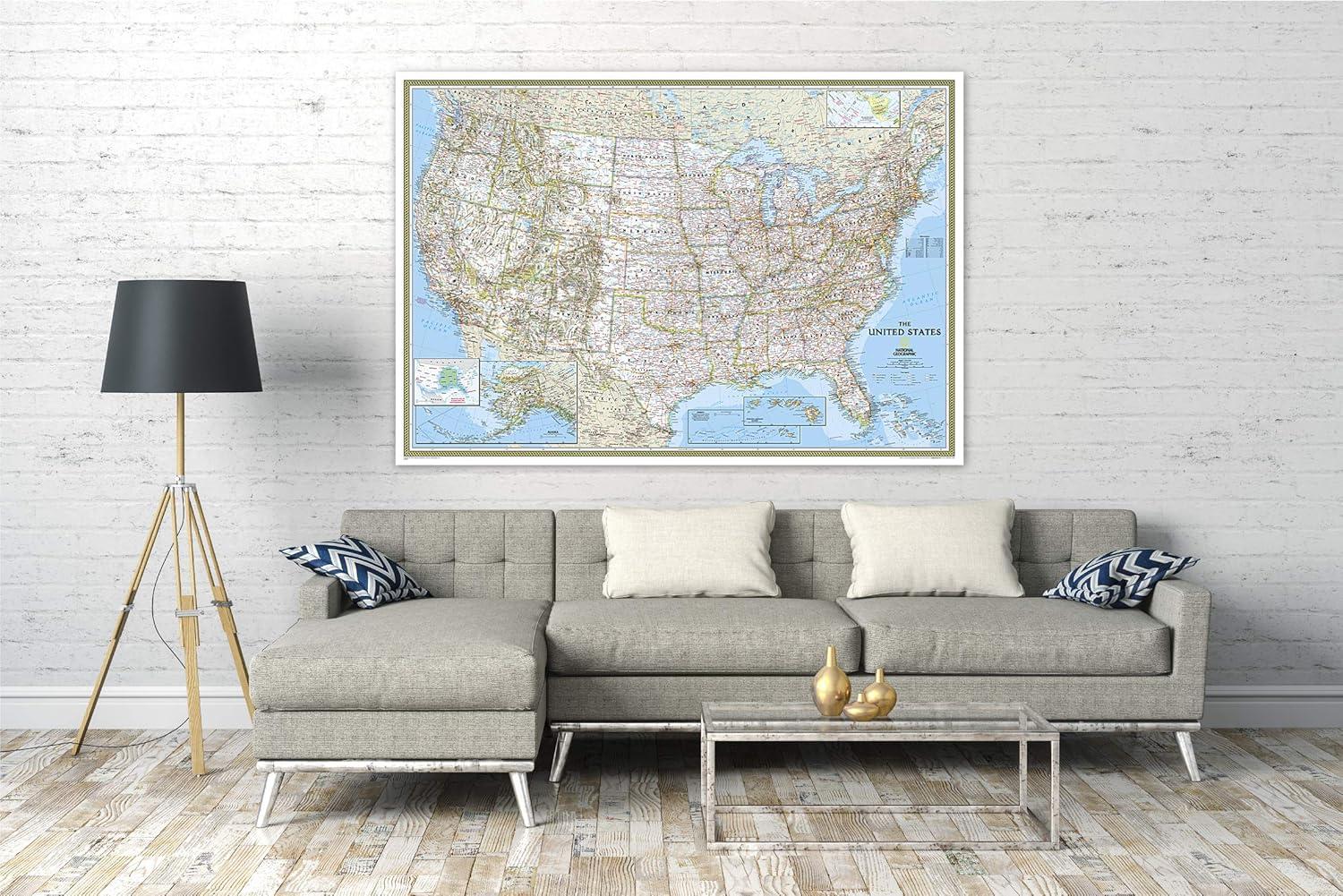 United States Classic Wall Map