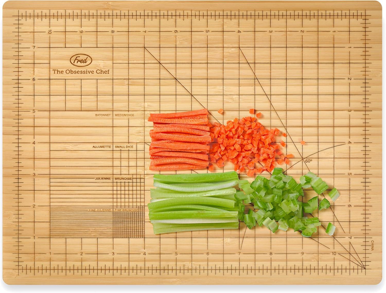 Eco-Friendly Bamboo Precision Cutting Board with Grid Lines