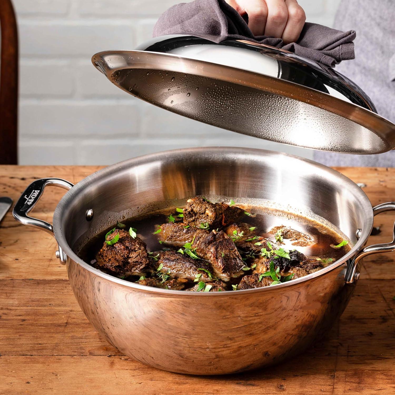 All-Clad D3 Stainless 3-ply Bonded Cookware, Dutch Oven, 5.5 quart