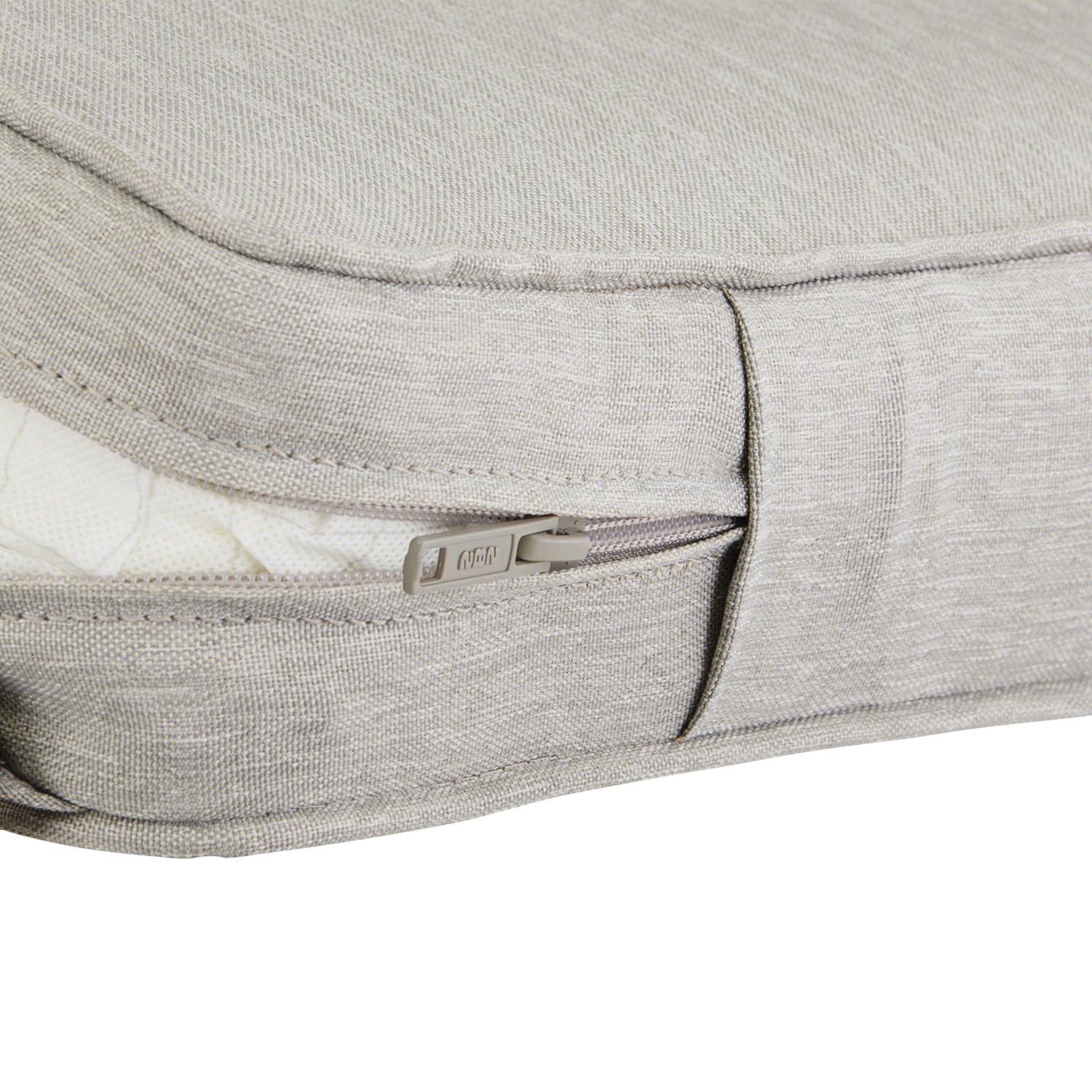 Classic Accessories Montlake FadeSafe Water-Repellent 48 x 18 x 3 Inch Outdoor Bench Cushion, Heather Grey